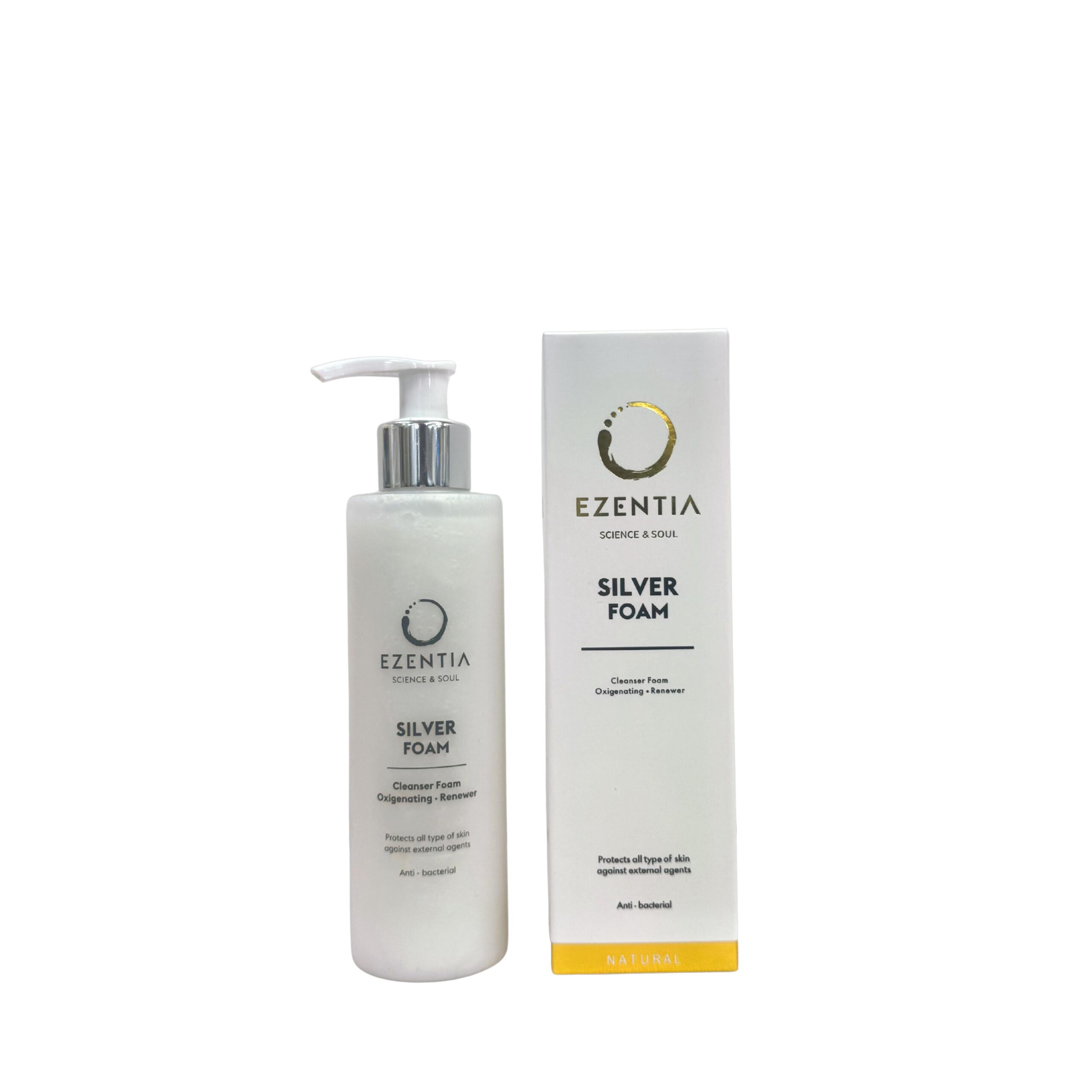 Silver Foam<p class="descripcortaprod">Limpiador facial con efecto espuma suave para maquillaje e impurezas. También actúa contra agentes externos y bacterias para proteger la piel. Ayuda a iluminar el rostro y renovar su apariencia. Los pigmentos de plata ayudan a la piel a recuperar su esplendor. 200 ml. </p><p class="descripcortaprod2">Limpiador facial con efecto espuma suave para maquillaje e impurezas</p> - Imagen 2